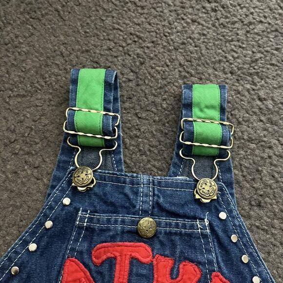 Vintage OshKosh B’Gosh Embroidered “Mathew” & Cars Overalls - Picture 5 of 8